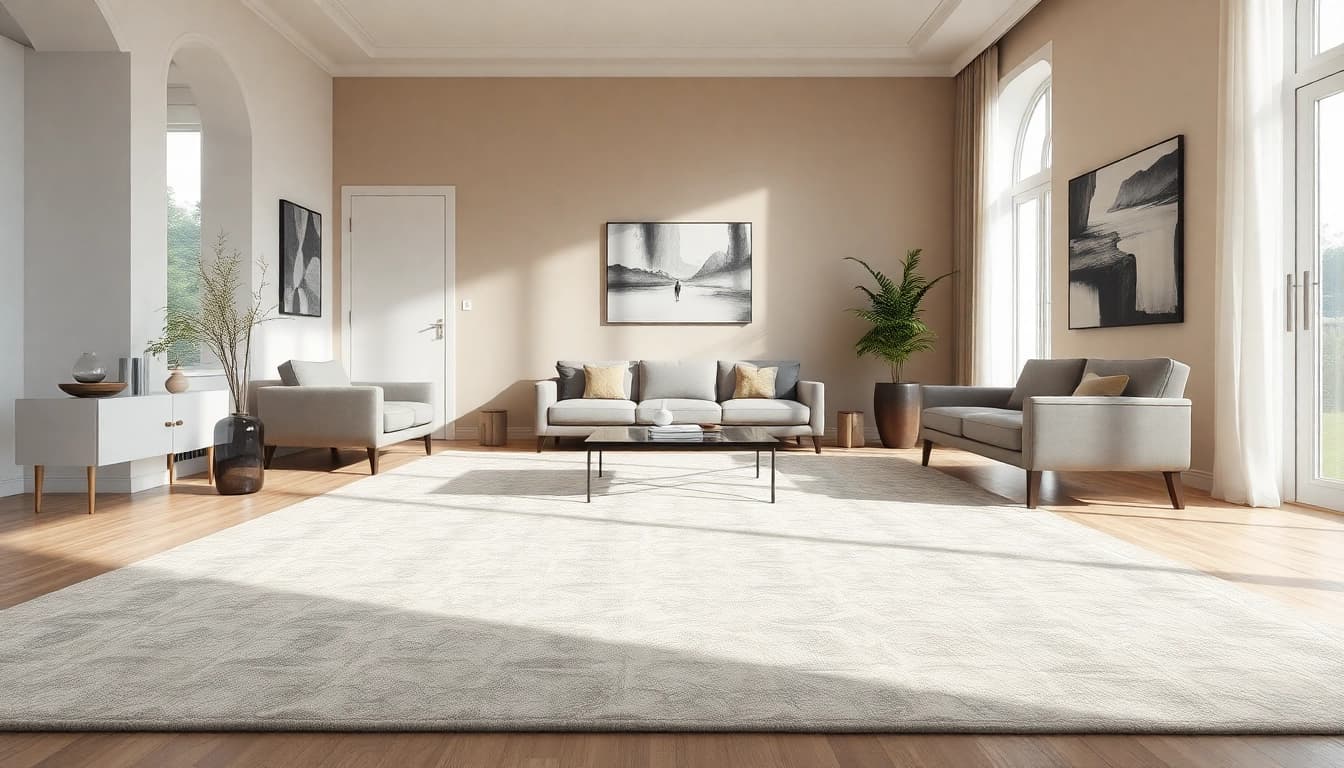 Showcasing tappeti a Milano in a stylish living room with modern decor and natural light.