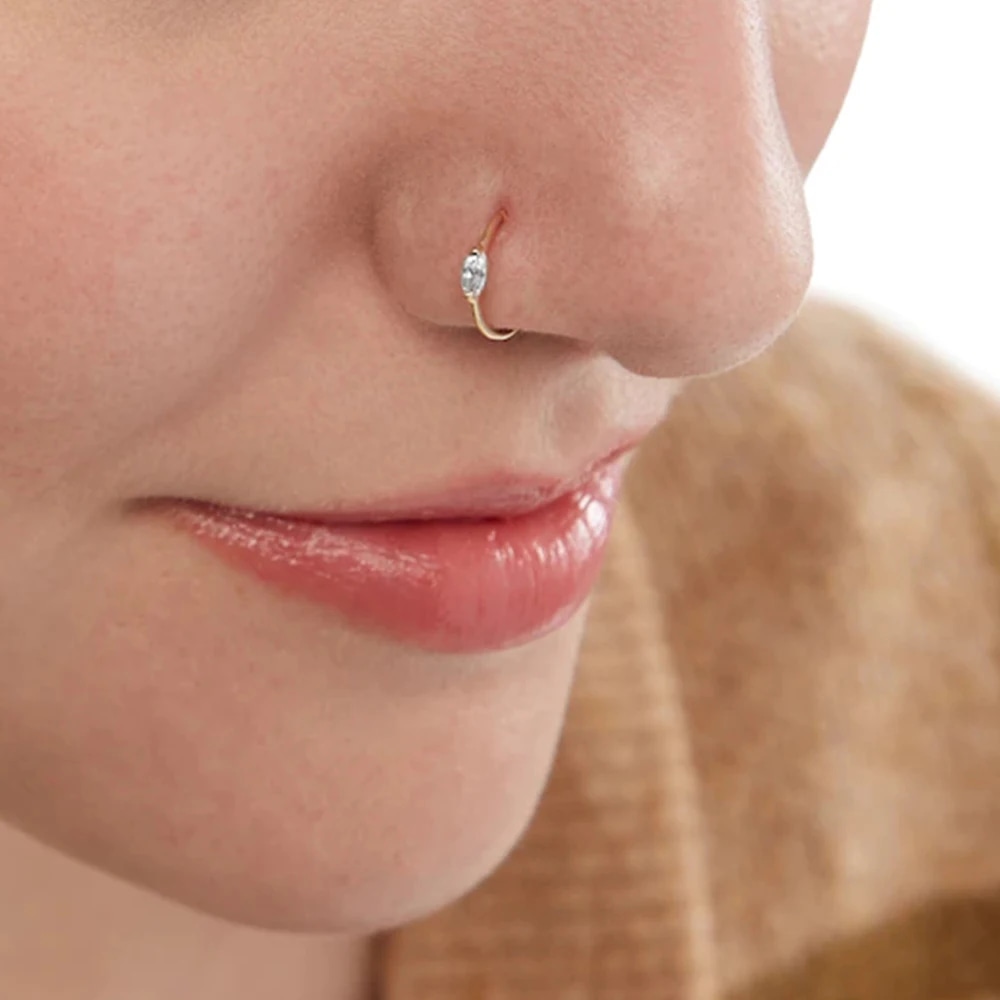 Find Your Perfect Look with Our Occasion Jewellery and the Stylish Diamond nose hoop