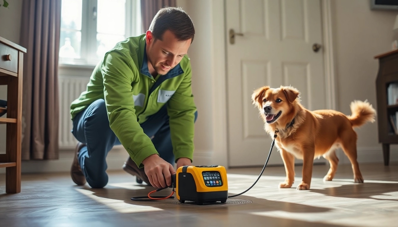 Skilled technician performing Leak Detection Cornwall inspection using advanced tools.