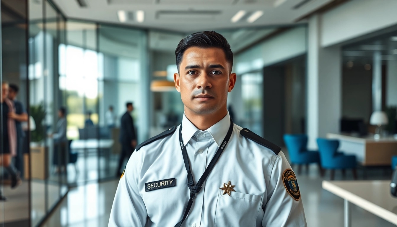 Secure your safety with private security near me in a bustling corporate office.