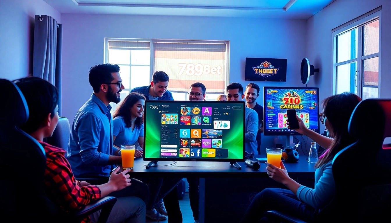 Exciting gaming scene with 789bet players engaging in online casino games.
