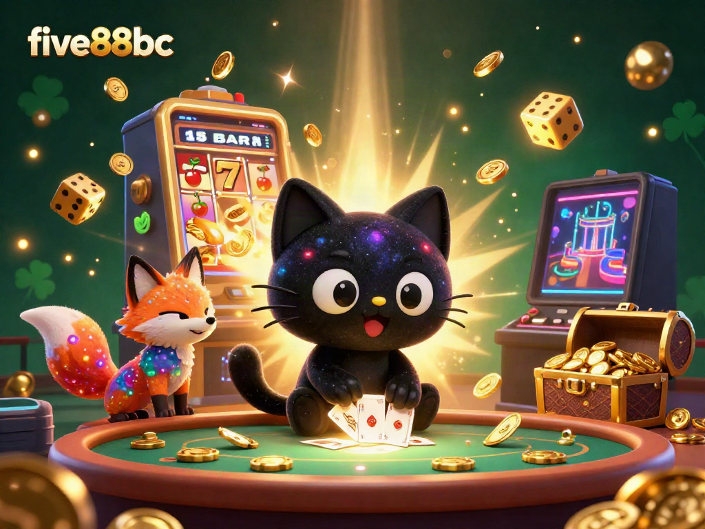 Experience thrilling wins at five88bc with a cosmic scene showcasing aliens celebrating at a casino.