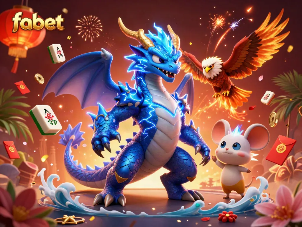 Engage in thrilling bets with fabet's immersive 3D dragon and magical elements.