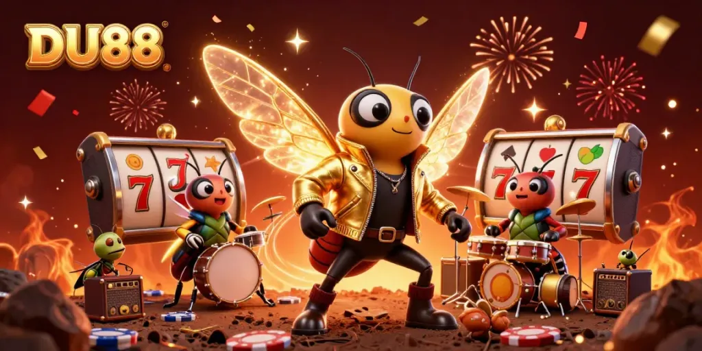 Experience thrilling wins at DU88 with enticing slot reels and vibrant casino elements
