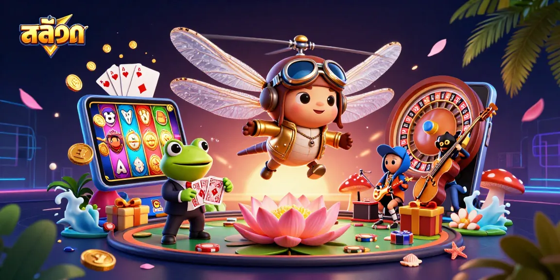 Engage with immersive สล็อต slot games featuring vibrant characters and dazzling casino elements.