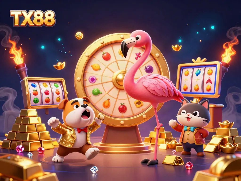 Win big at TX88 with vibrant slots, exciting game show flair, and dynamic prize reveals!