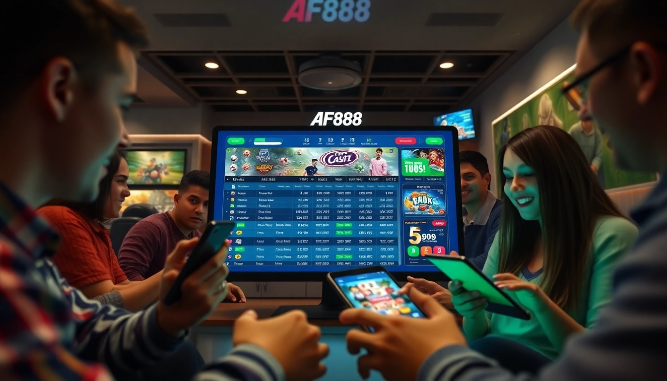 AF88 online betting platform interface showcasing sports betting and casino games in a modern, user-friendly design.