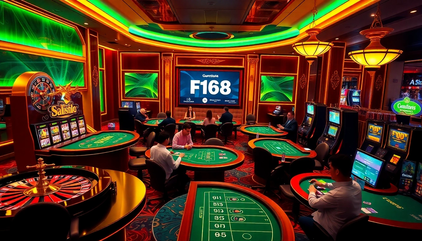 Experience excitement at F168's casino with vibrant tables and thrilling games.