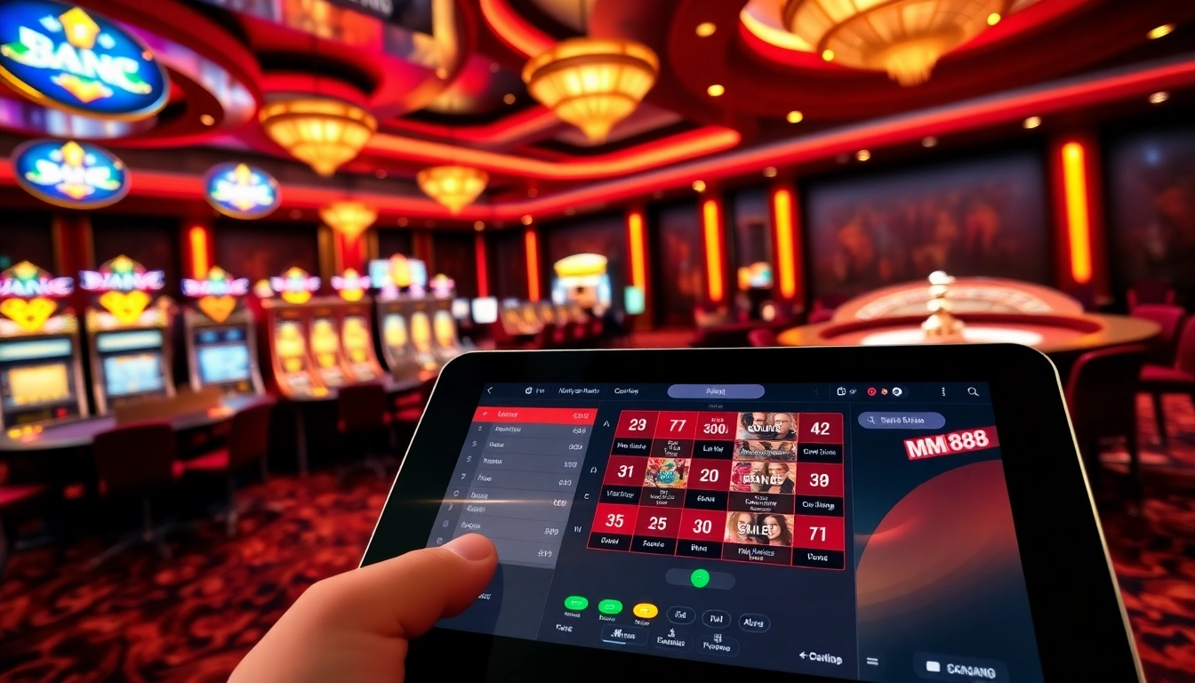 MM88 offers an exhilarating slot machine experience in a luxurious casino setting.