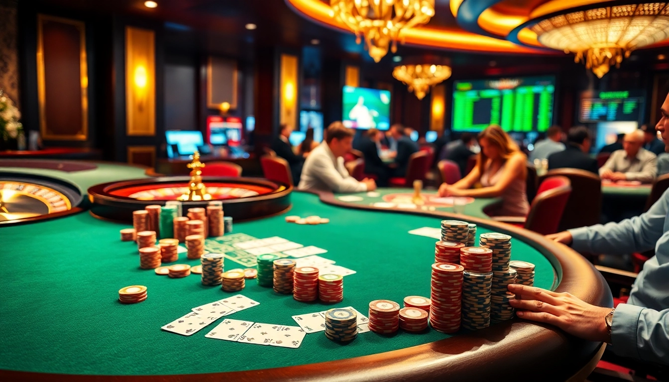 Experience the excitement at a nhà cái uy tín with vibrant casino games and luxury details.