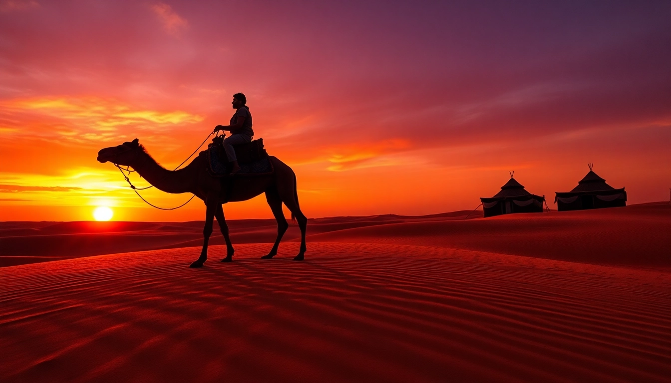 Camel ride Marrakech through Agafay Desert at sunset with stunning views and Berber tents.