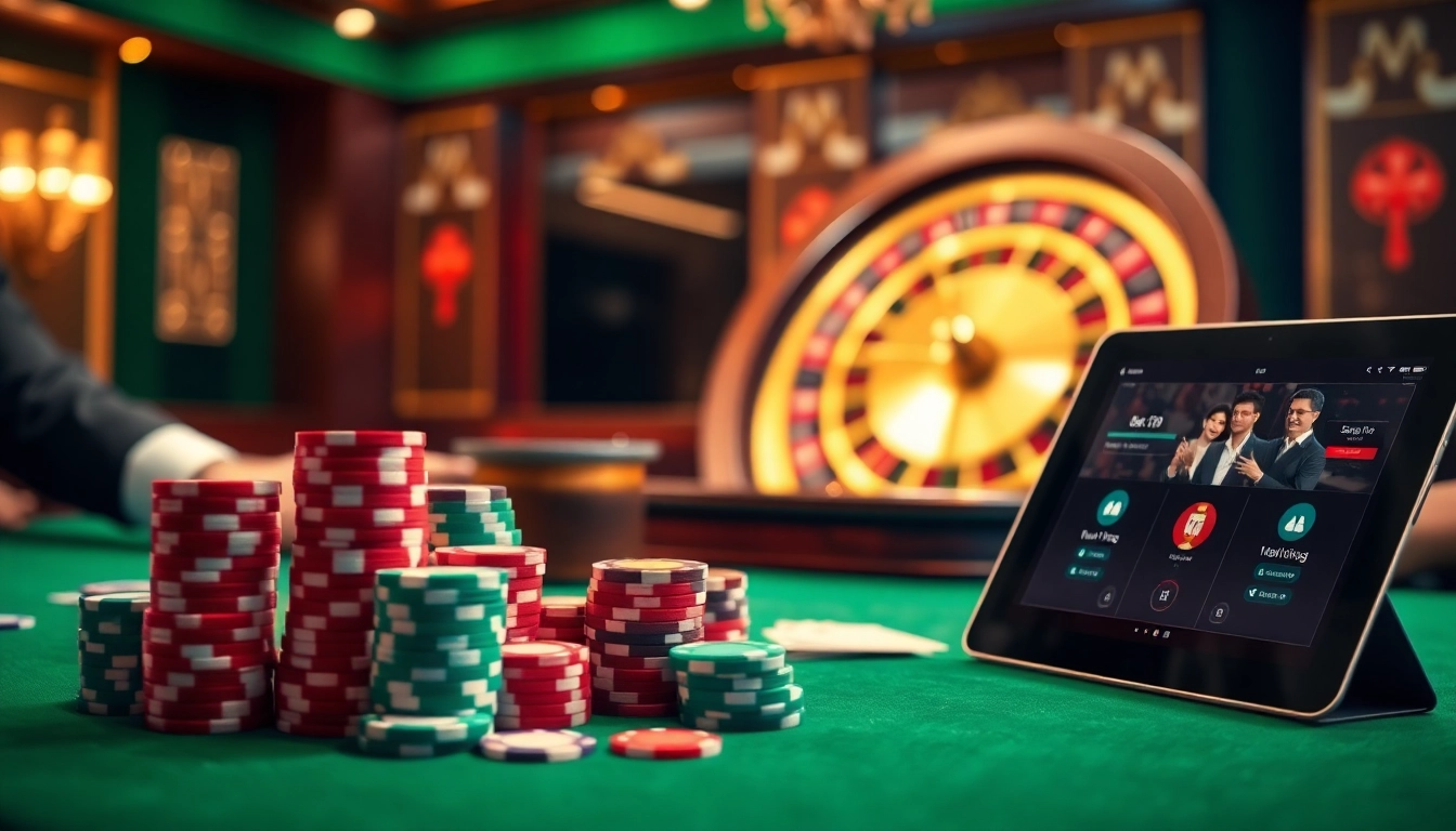 Experience the thrill of gambling with S8 poker chips and vibrant casino tables.