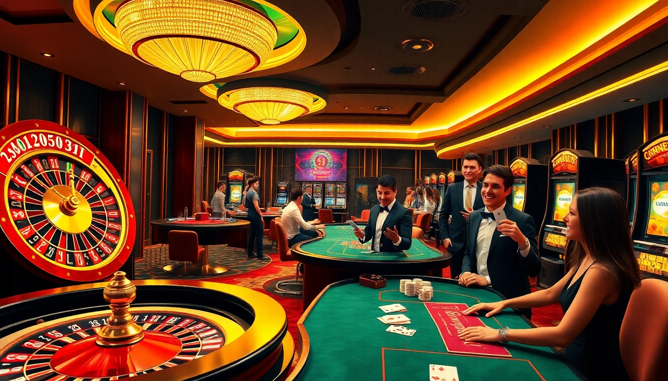 win55 players celebrating winnings at a luxurious casino roulette table