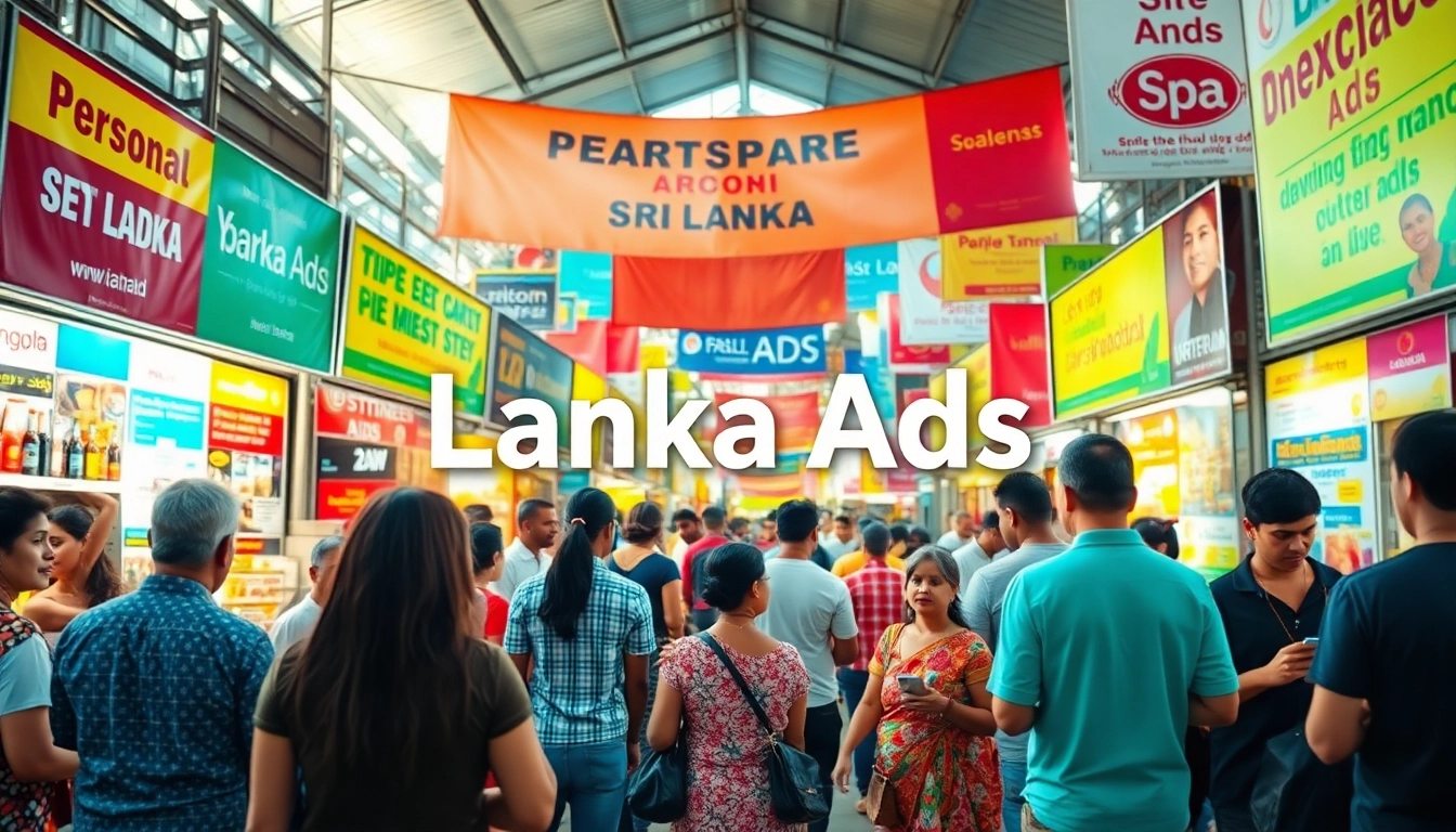 Lanka Ads marketplace scene showcasing diverse personal and spa ads in Sri Lanka