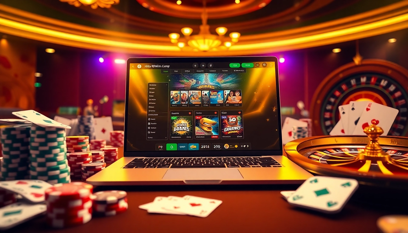 Engaging gamblers at https://99win.camp/ with vibrant casino visuals featuring cards and chips.