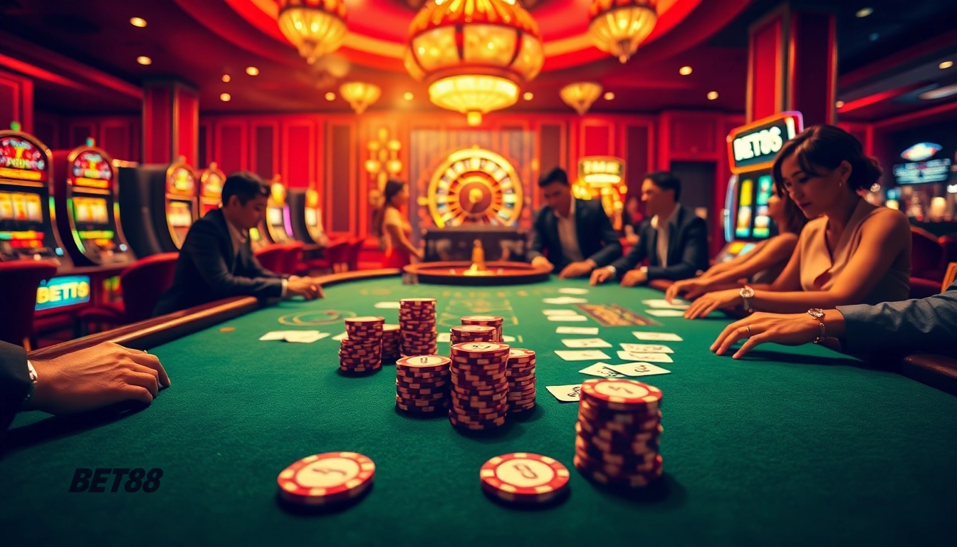 Experience the thrill of BET88 with luxurious casino games and high-stakes poker action.