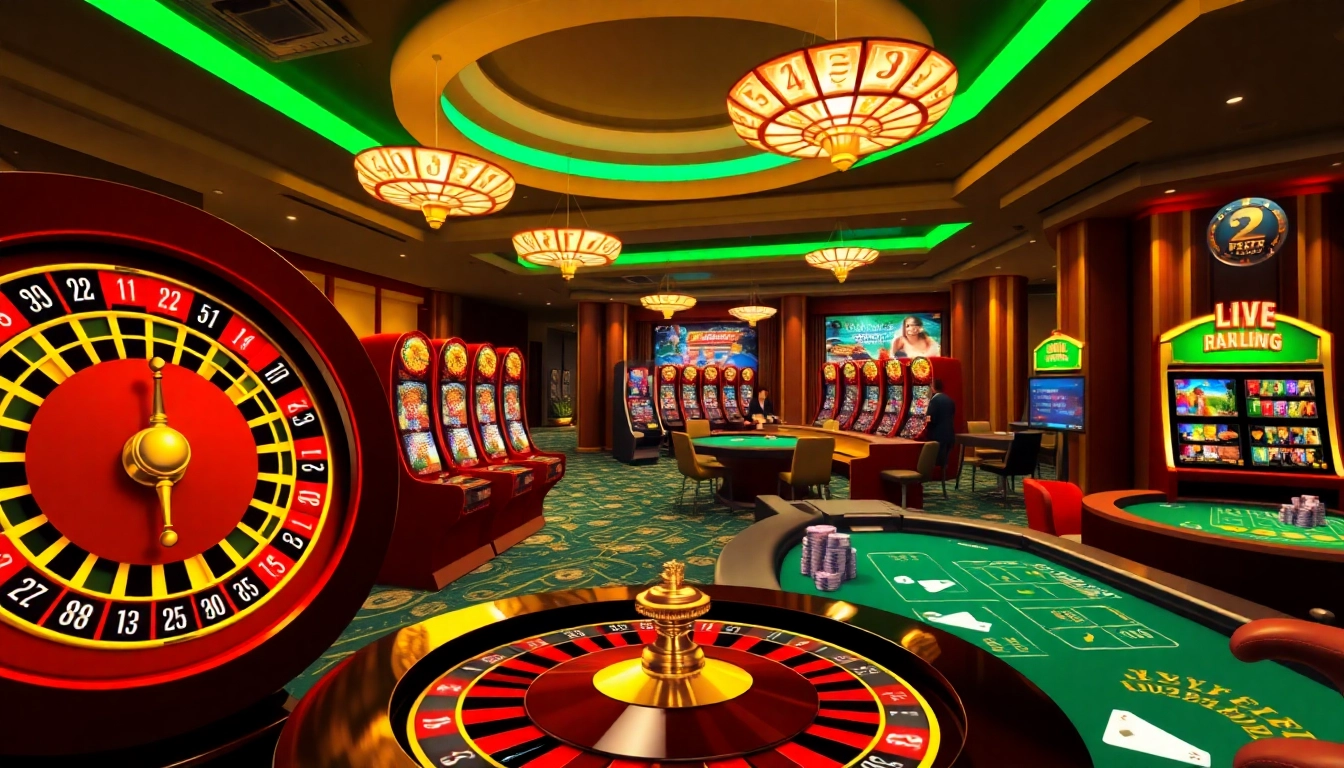 Experience thrilling gaming at https://23win.hiphop/ with vibrant slot machines and lively roulette tables.