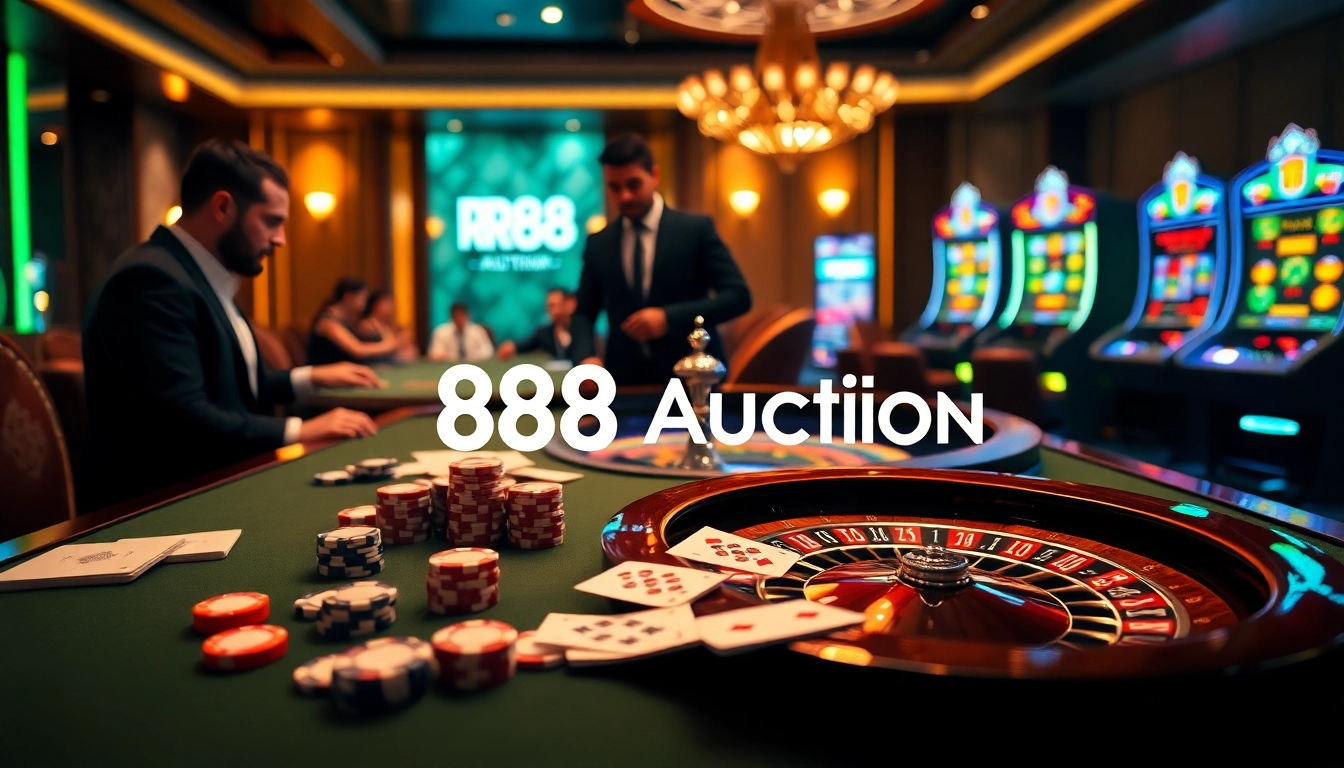 Experience thrilling gameplay at RR88 Auction with vibrant casino elements.