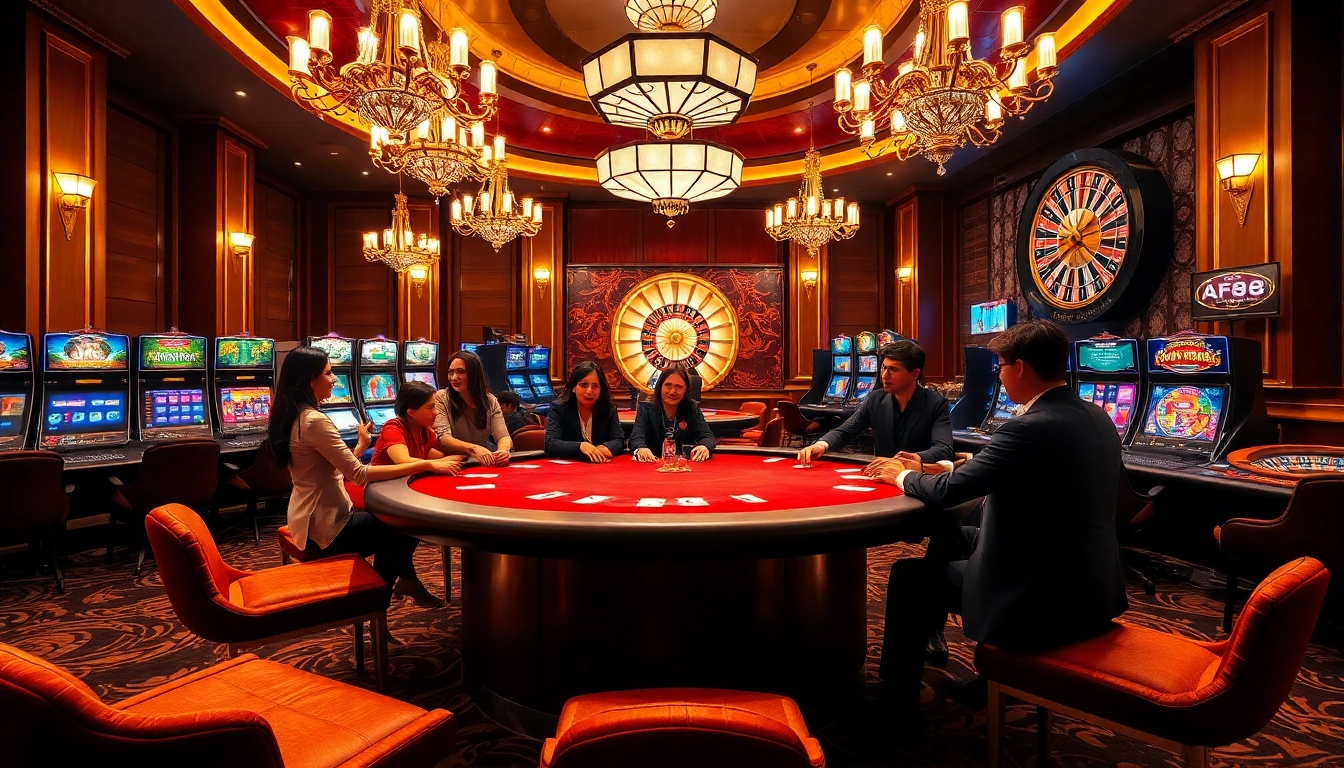 Experience high-stakes poker at AF88 with luxurious casino vibes and vibrant gaming action.