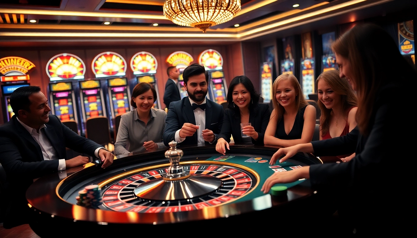 Experience dynamic gambling at Jun88 with a vibrant casino table showcasing poker and roulette.