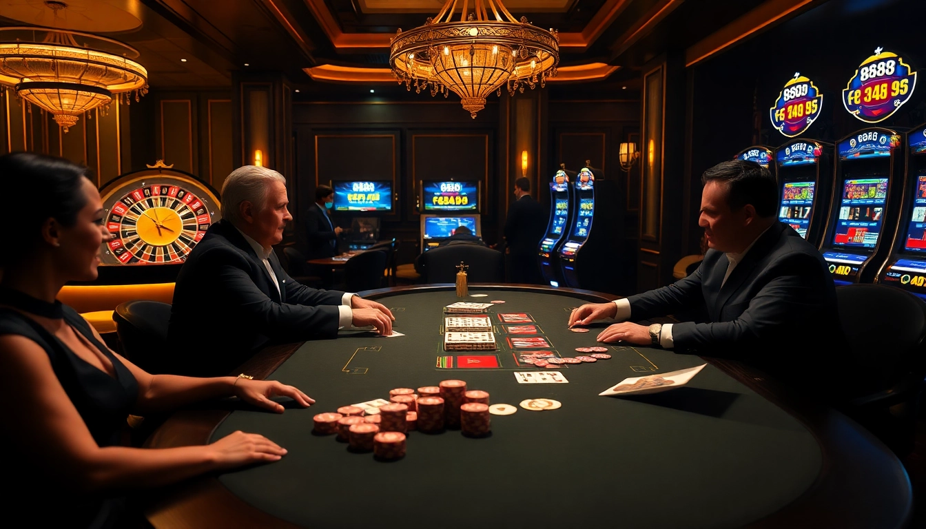 Experience high-stakes gaming with intense poker action at 888b's luxurious casino.