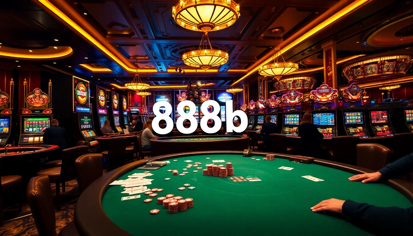 Experience the dynamic gaming action at 888b with intense poker play and vibrant casino atmosphere.