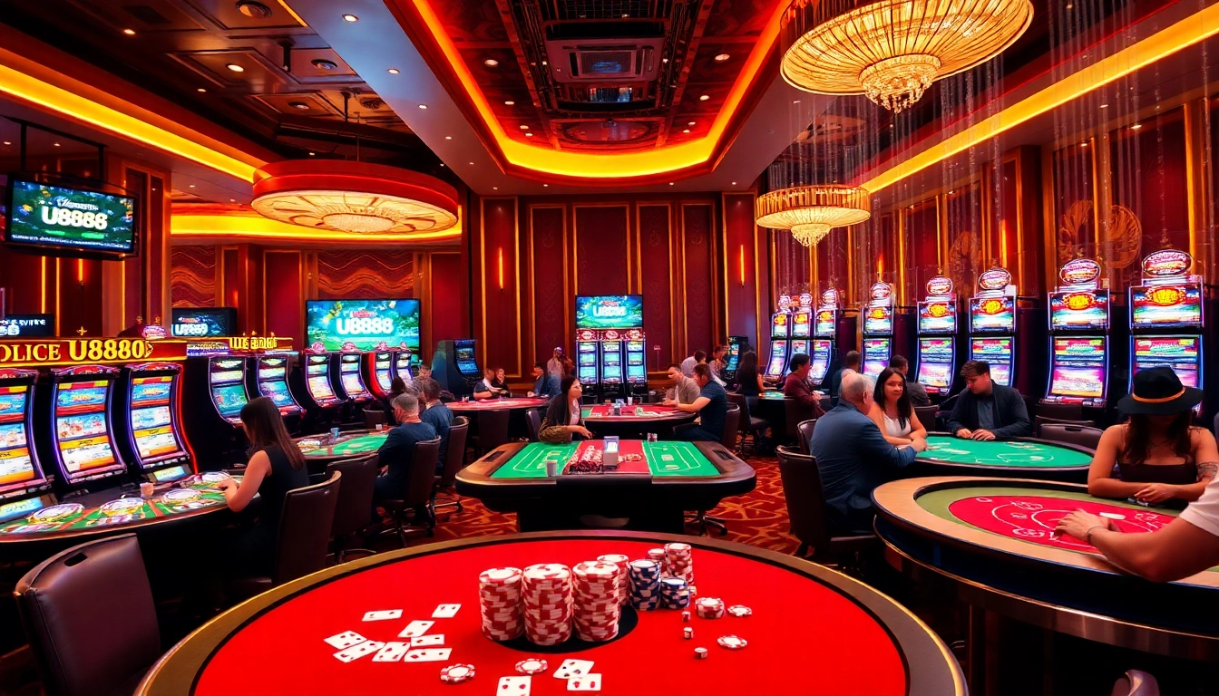 Experience thrilling action at U8888 casino with vibrant tables and engaging games.