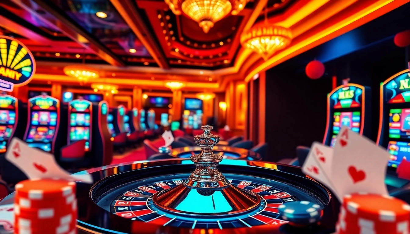 Engaging online gambling scene at https://xx88.pro/ showcasing vibrant casino elements and luxury.
