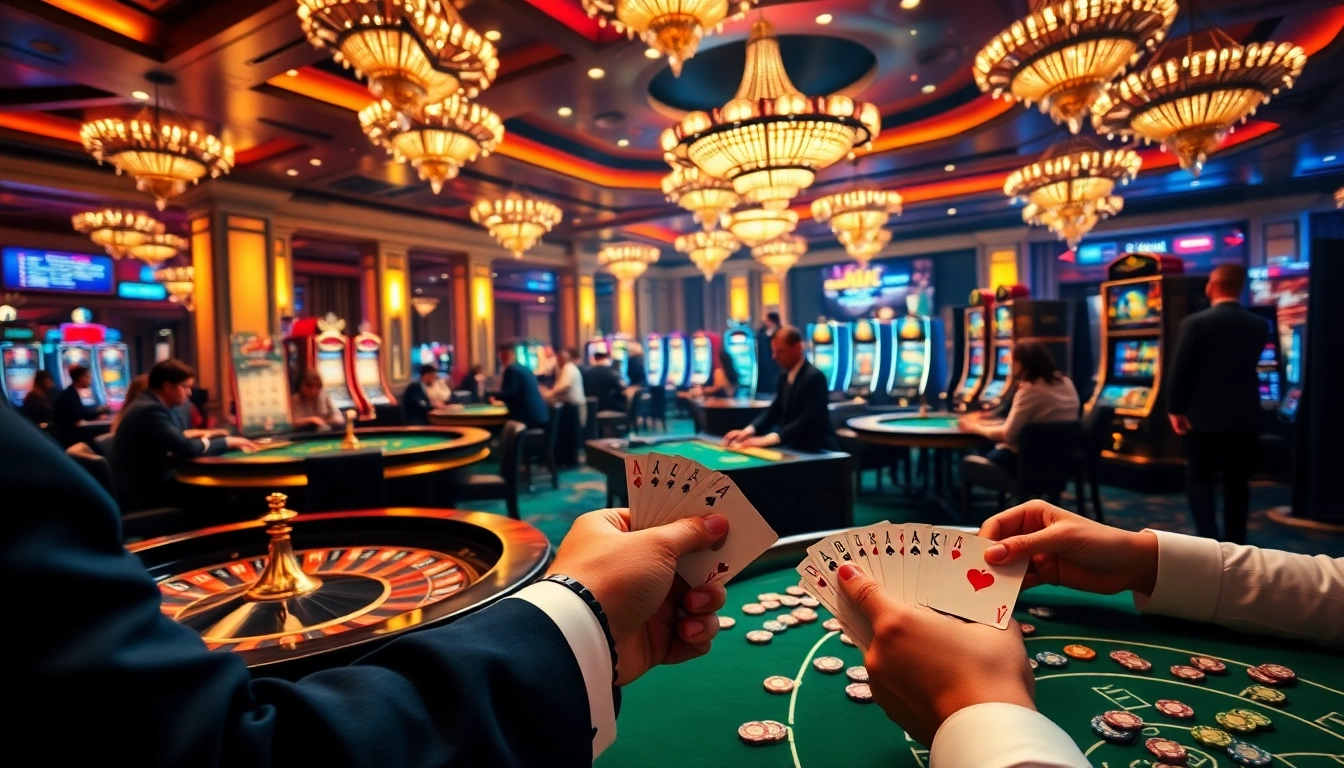 Engage in thrilling gaming action at vvjl6 com with poker chips, cards, and vibrant casino elements.