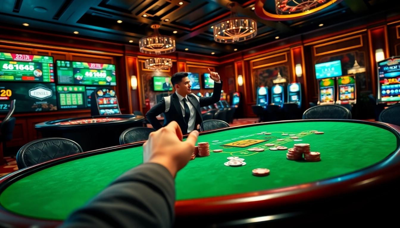 Experience thrilling gameplay at PS 99 with poker chips and cards on an elegant casino table.