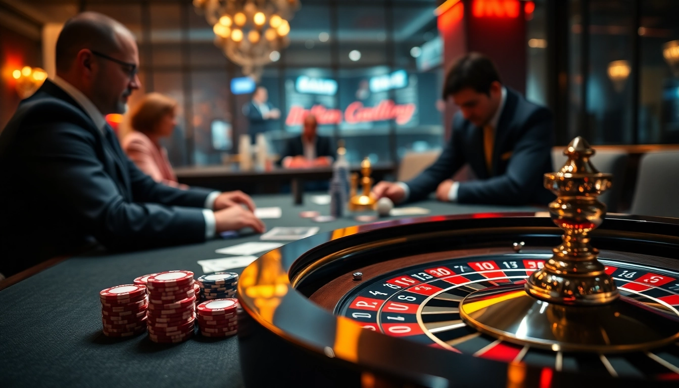 Experience the thrill at https://go8.lat/ with poker chips and cards on a luxury casino table.