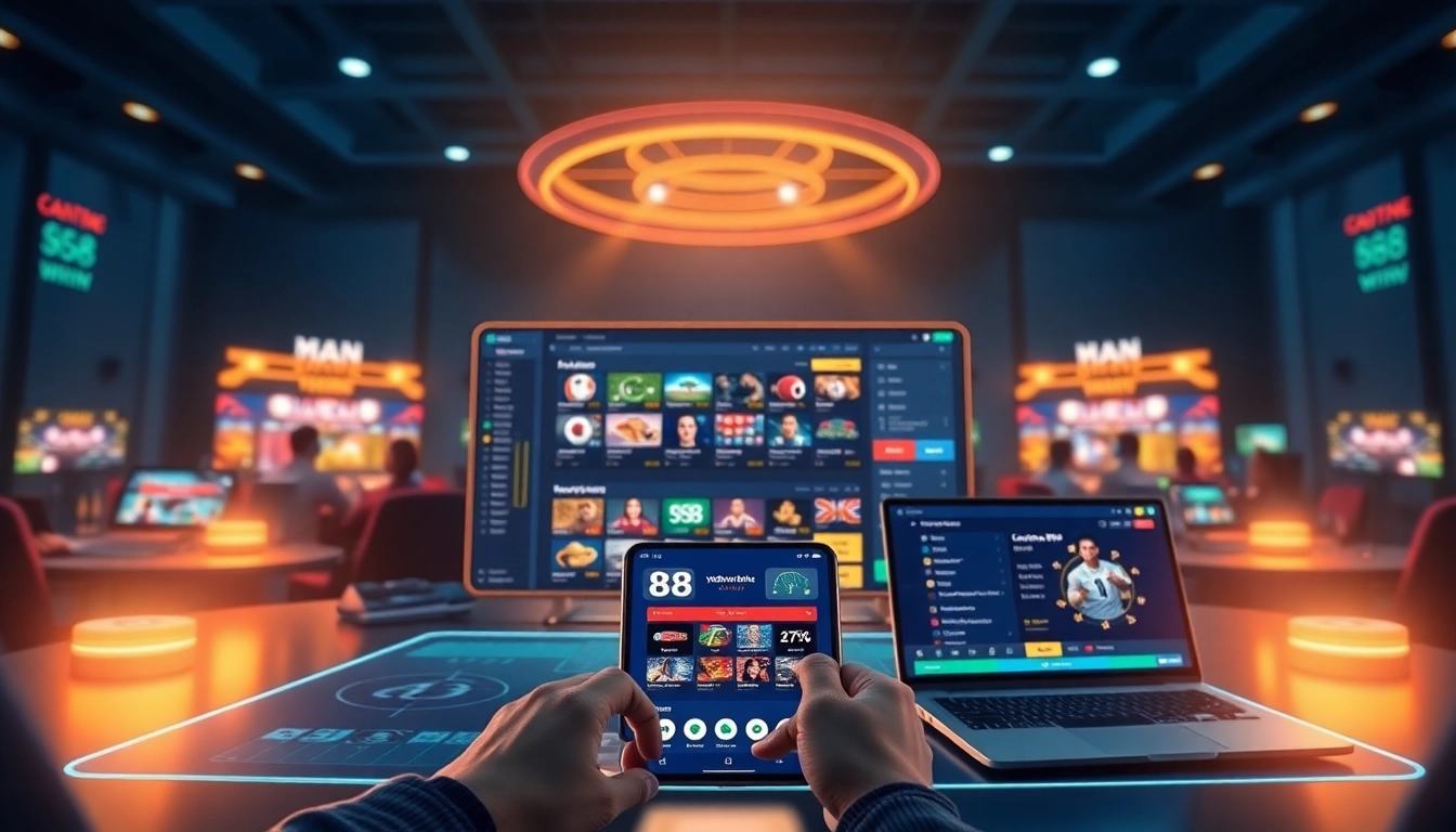 Exciting online gaming experience at 98winwin.live showcasing sports betting and casino games.