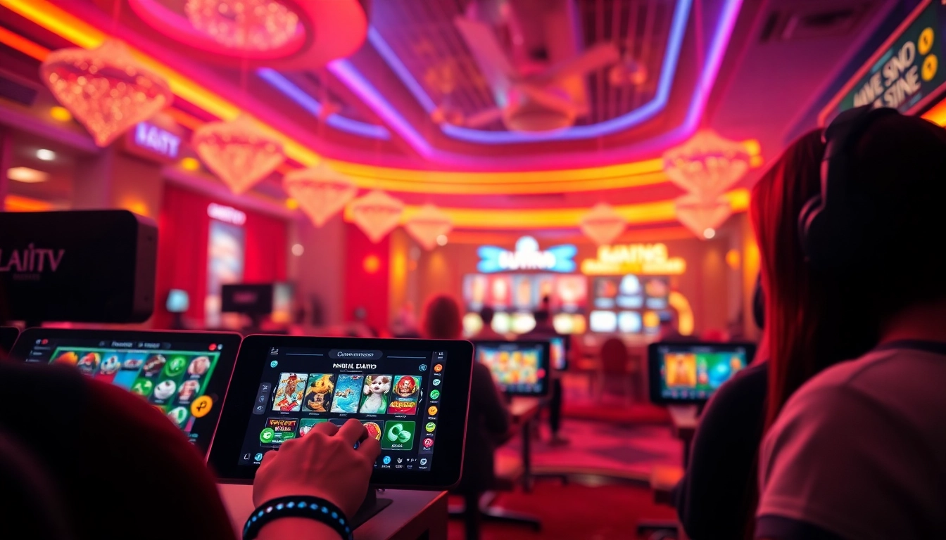 Experience the thrilling world of Lauthaitv online casino gaming, featuring vibrant interfaces and exciting game options.