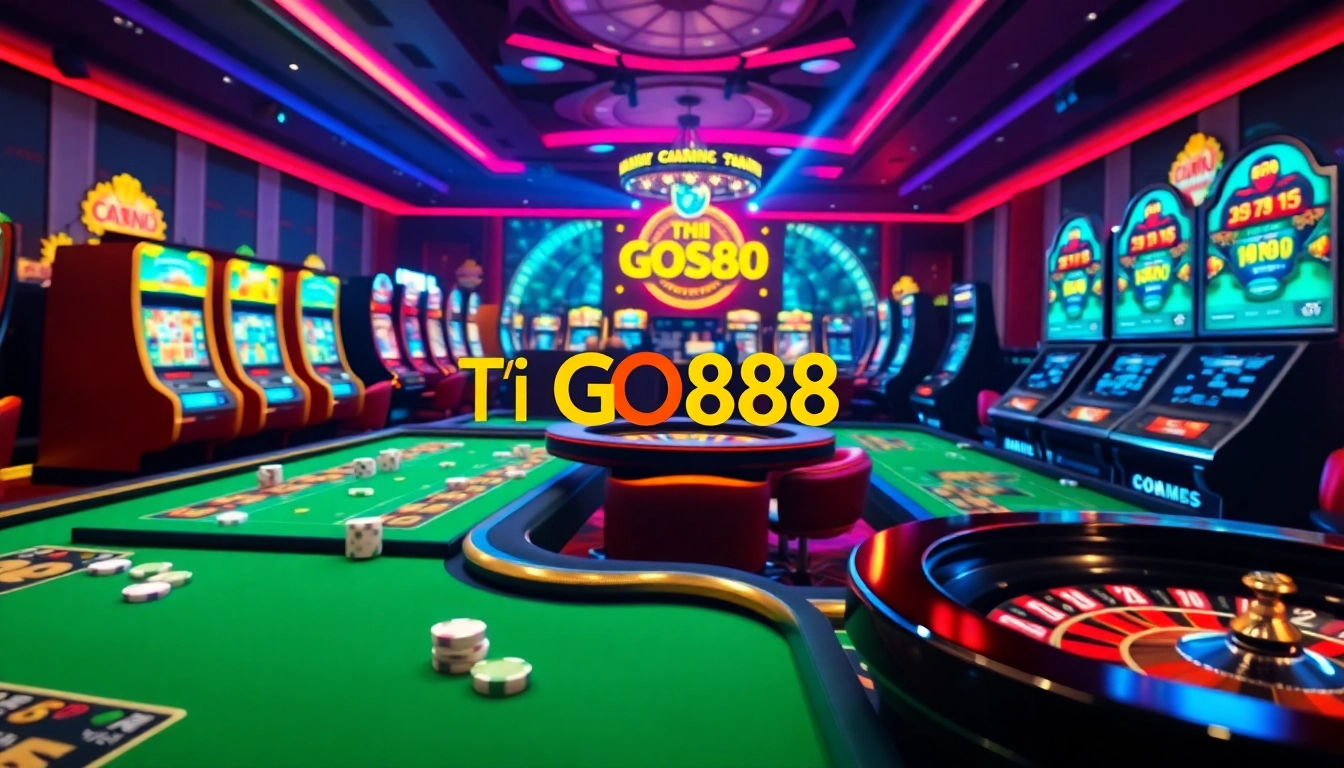 Experience excitement while downloading Tải GO88 with vibrant gaming visuals and casino elements.