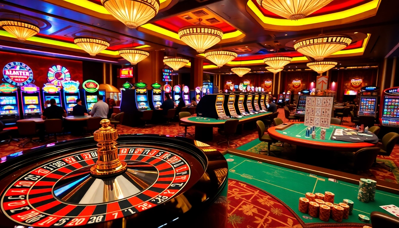 Experience excitement at Lc88 casino with vibrant gaming tables and patrons engaged in thrilling betting.