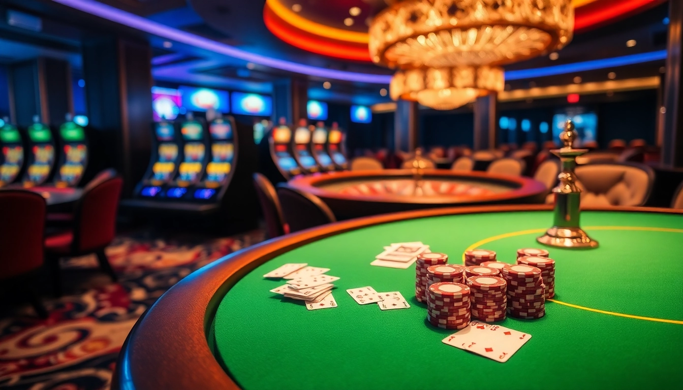 Engage with the high-stakes atmosphere of LUCK8 VIP at a luxurious casino table.