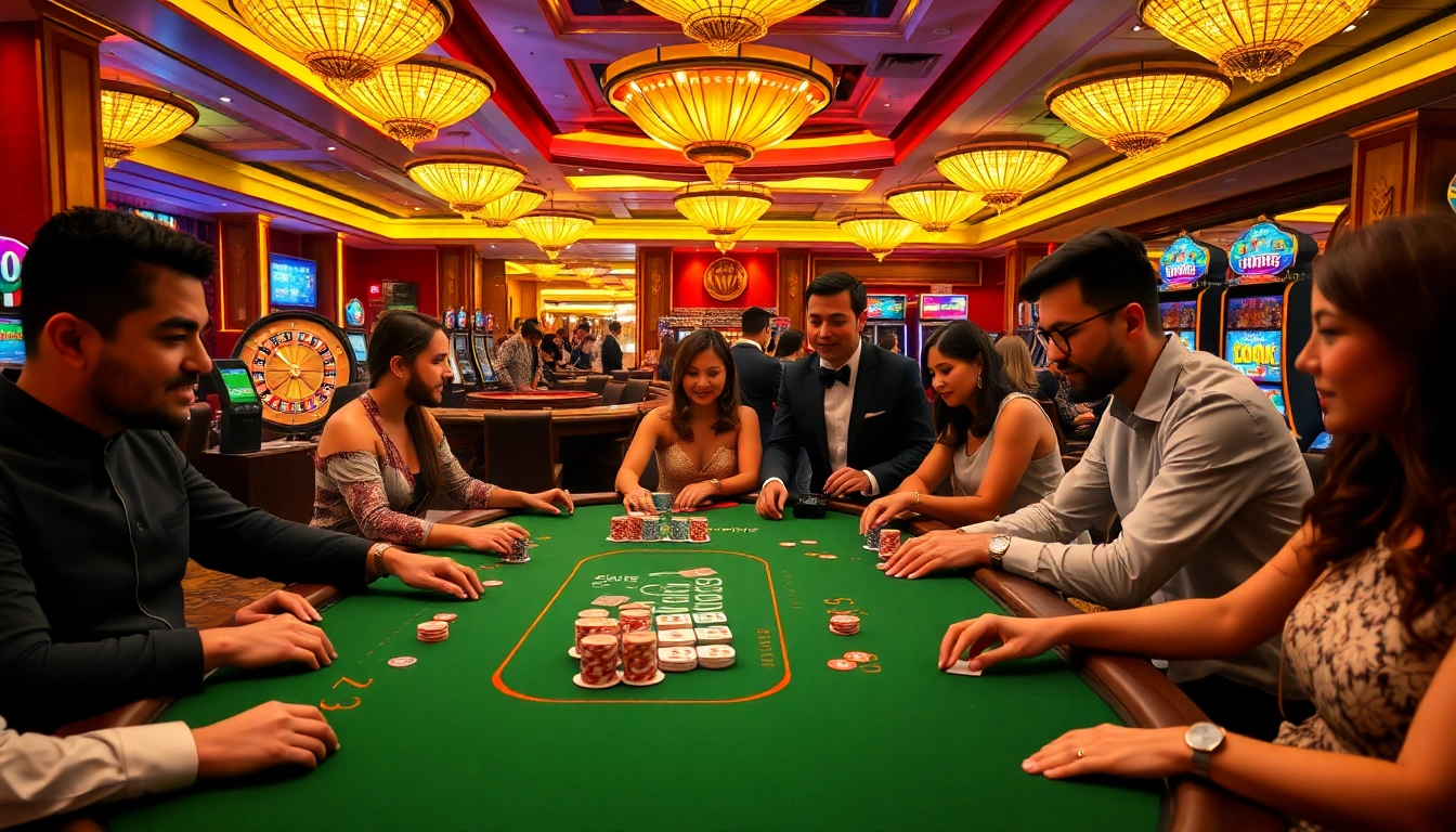 Engage in thrilling action at WE88's lively casino table filled with vibrant chips and cards.