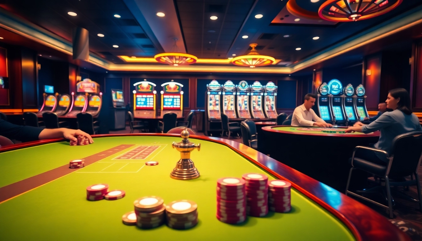 Experience the thrill of online gambling at https://xx88.today/ with vibrant casino tables and exciting slot machines.