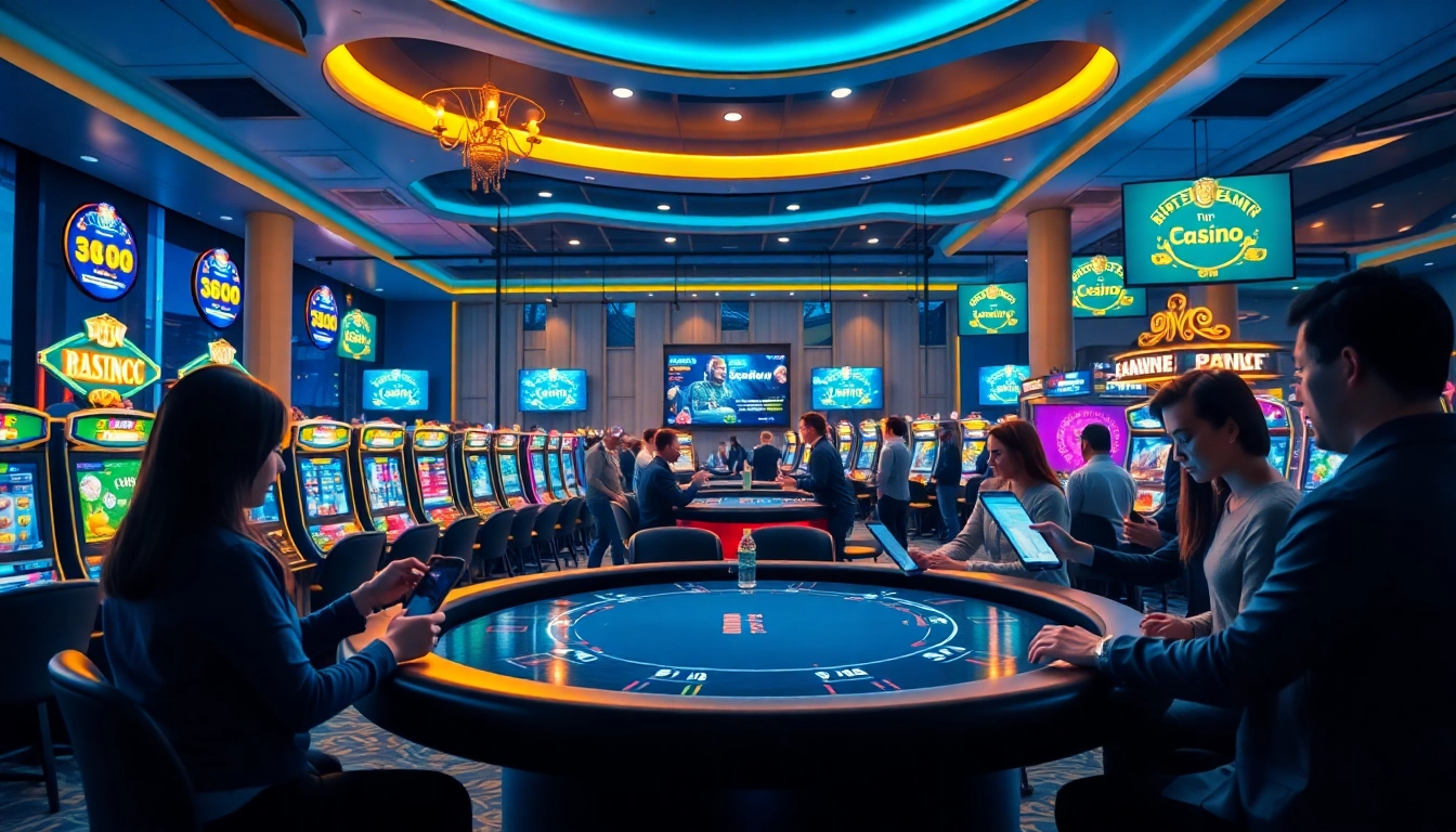 Engaging online betting experience at okvipwin.live with vibrant casino visuals and interactive gaming elements.