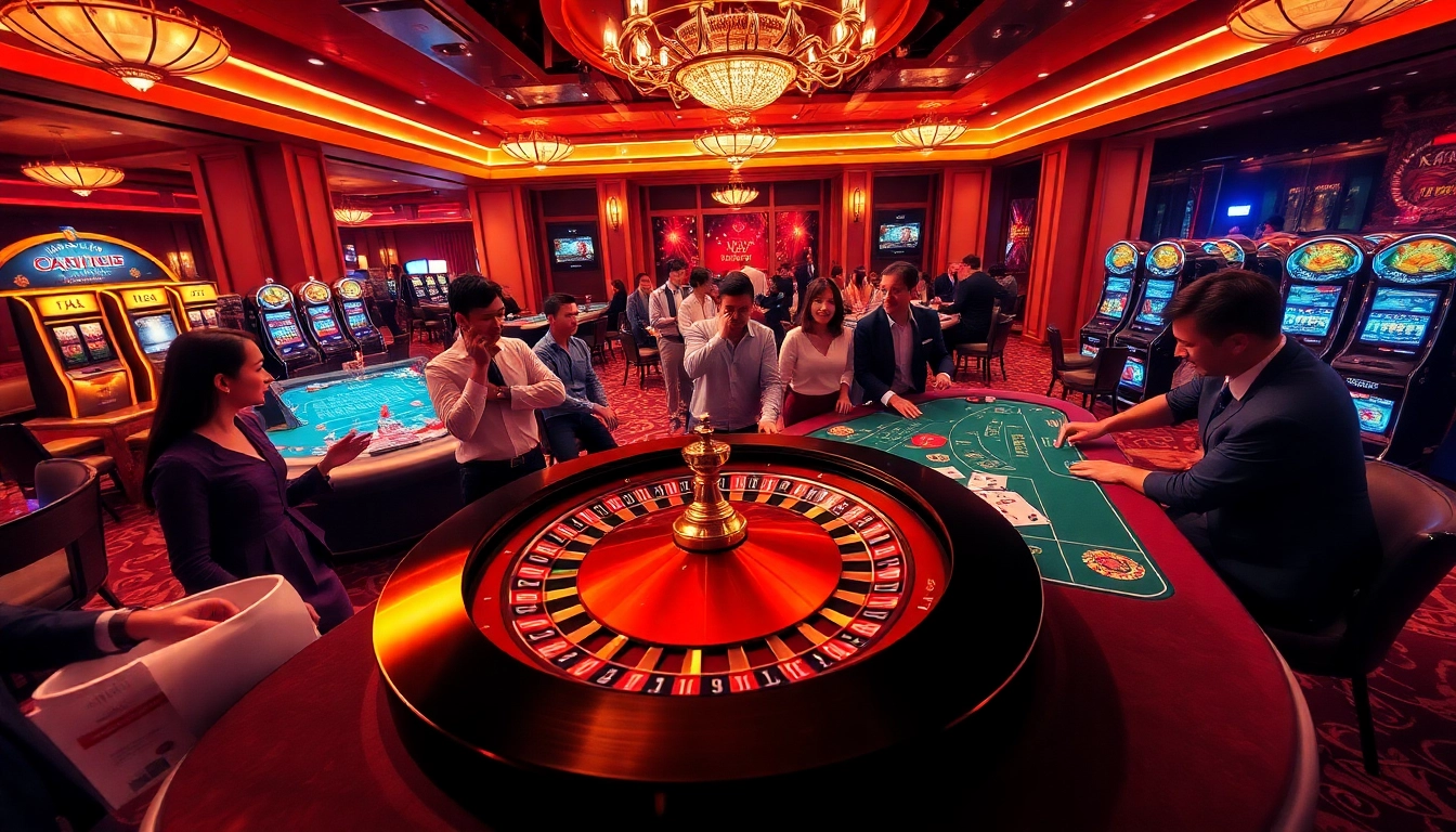 Experience the excitement of 98win casino gaming with lively tables and vibrant atmosphere.