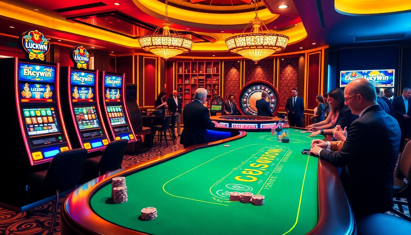 Experience the excitement at LUCKYWIN with vibrant slot machines and thrilling games.