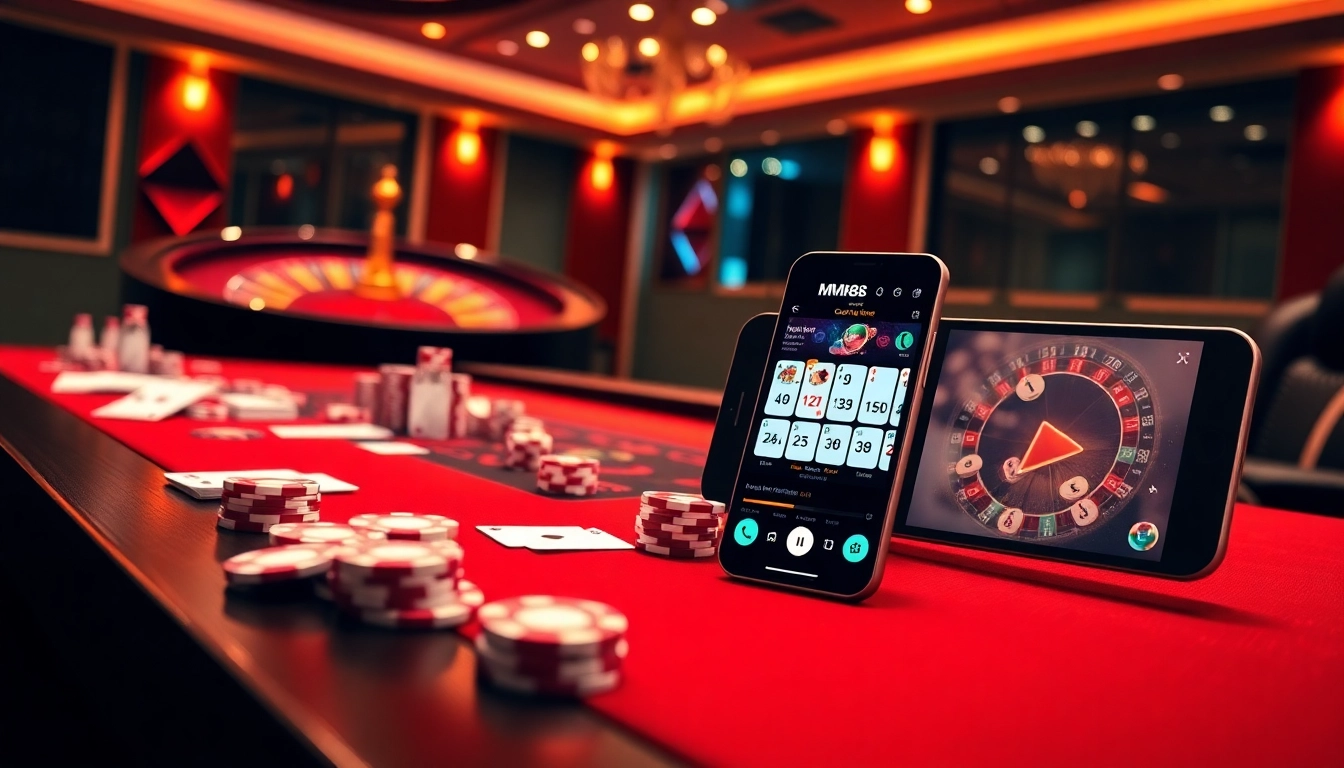 Experience thrilling gaming at MM88 with dynamic casino gameplay featuring cards and chips.