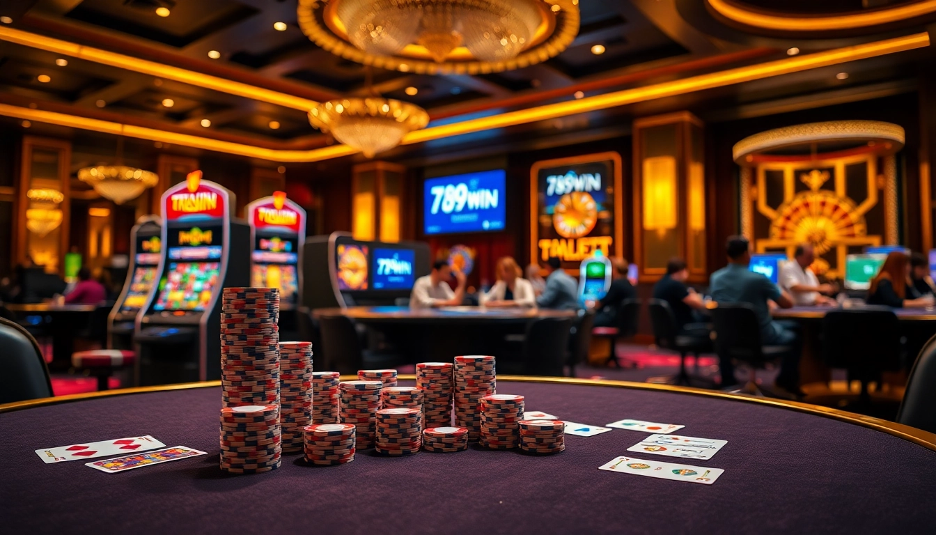 Experience the thrill of gambling at 789WIN with vibrant tables and exciting slot machines.