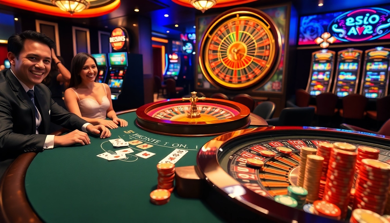 Experience the thrill of EE88 at a luxurious casino table with sleek cards and vibrant chips.