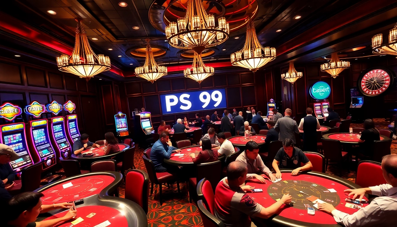Experience strategic gameplay at a luxurious casino with PS 99 betting action.