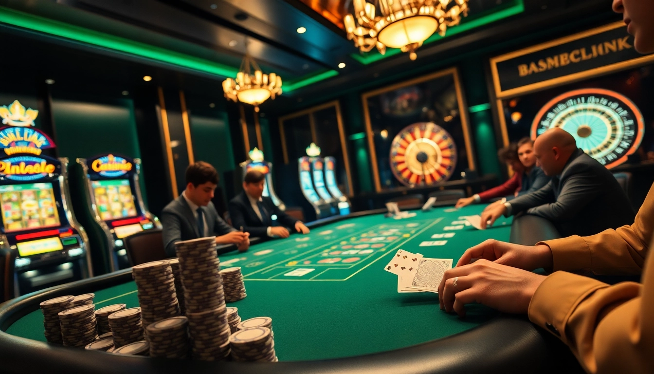 S8 inspired poker table scene showcasing high-stakes betting with chips and cards in play.