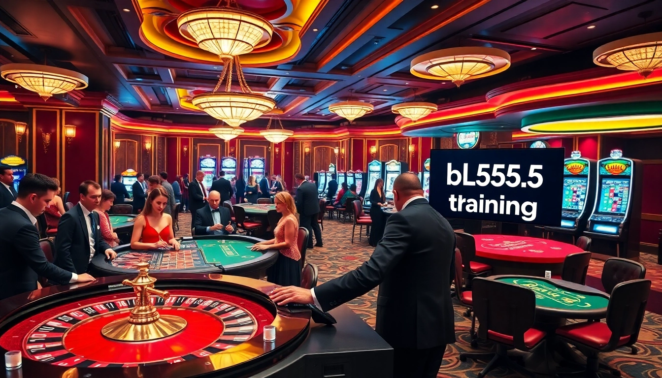 Engaging players at the luxurious casino with https://bl555.training/ as a digital display shines.