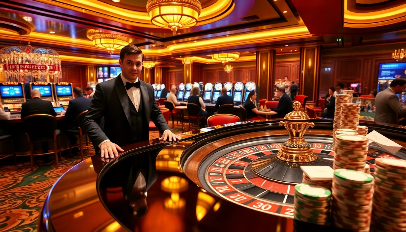 Experience the excitement of gambling with RR88 at a bustling casino table, showcasing vibrant roulette action.