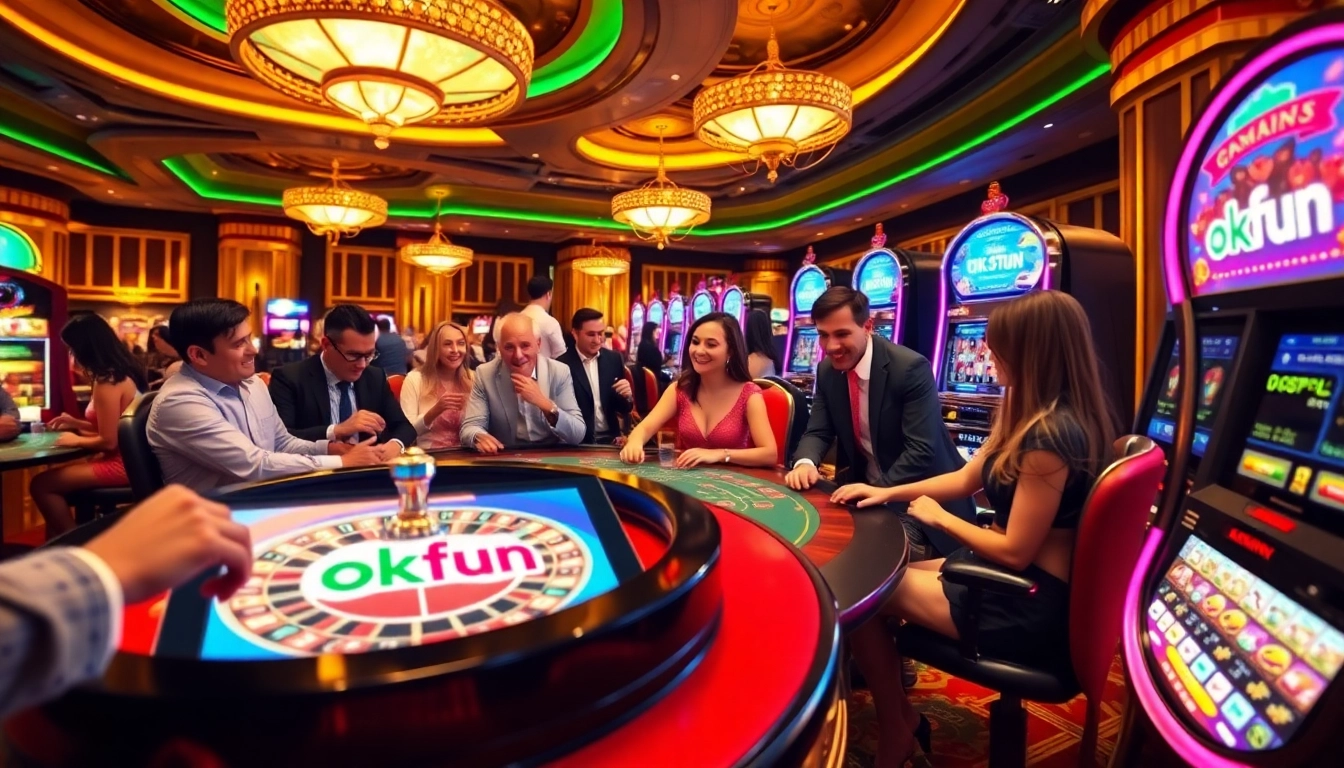 Experience thrilling action at an okfun casino with engaging games and vibrant atmosphere.