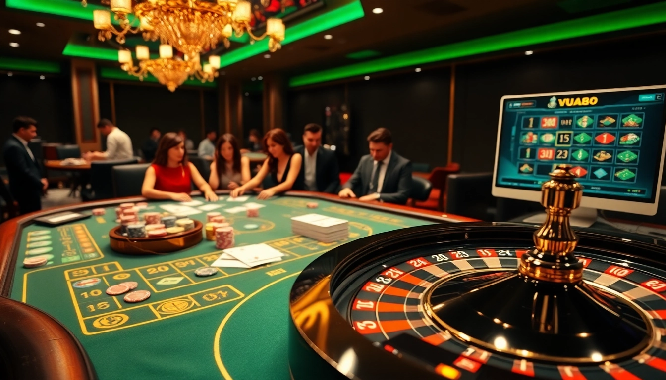 Experience the excitement of VUA88 with professional gamers immersed in thrilling online betting.